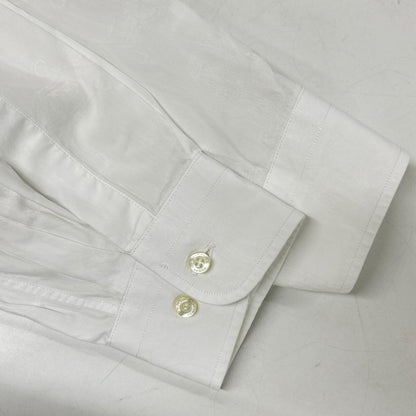 ETRO White Cotton Paisley Dress Shirt Size 42