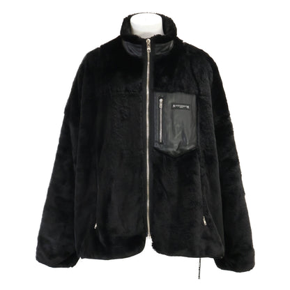 mastermind MW Faux Fur Polyester Jacket Black Size XL