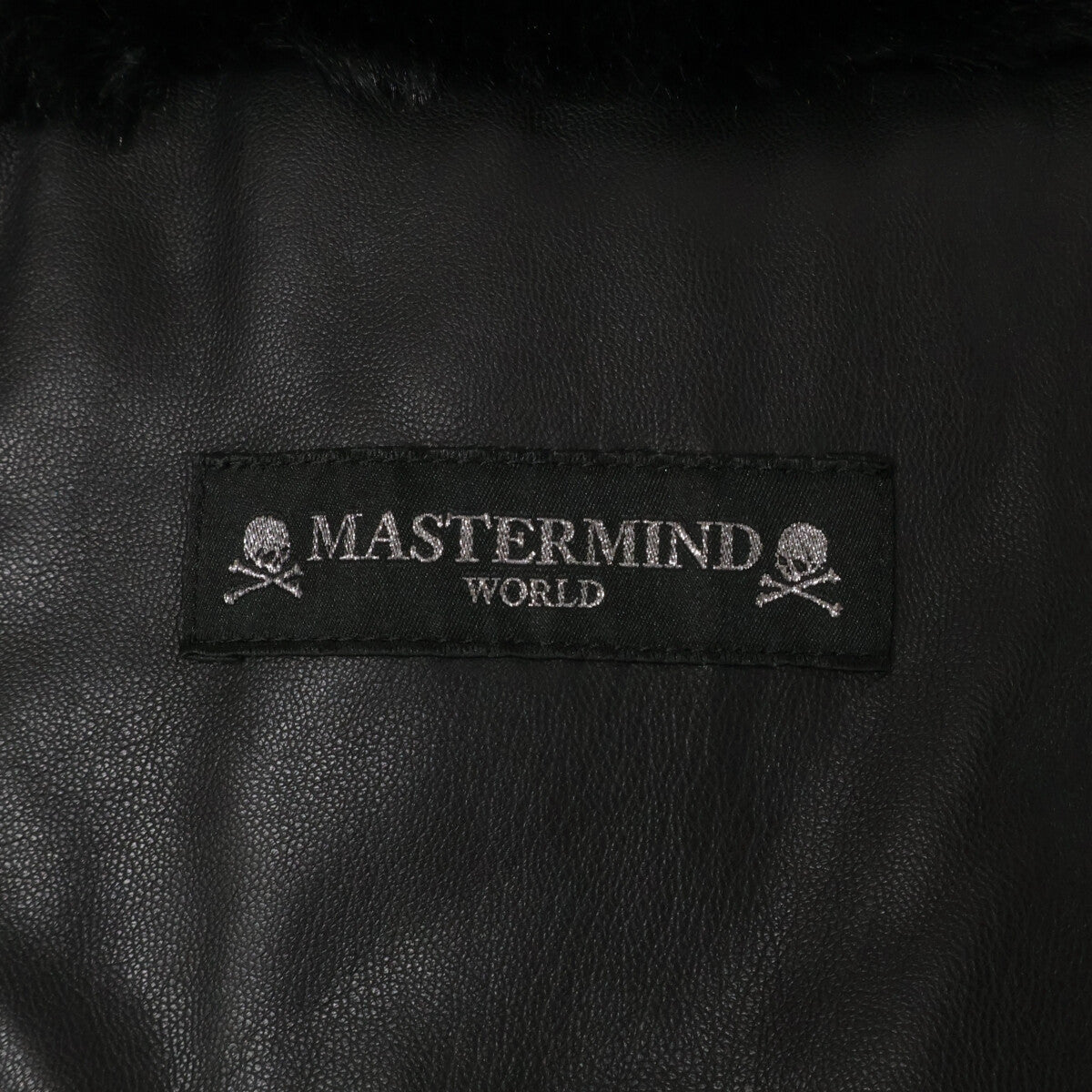 mastermind MW Faux Fur Polyester Jacket Black Size XL