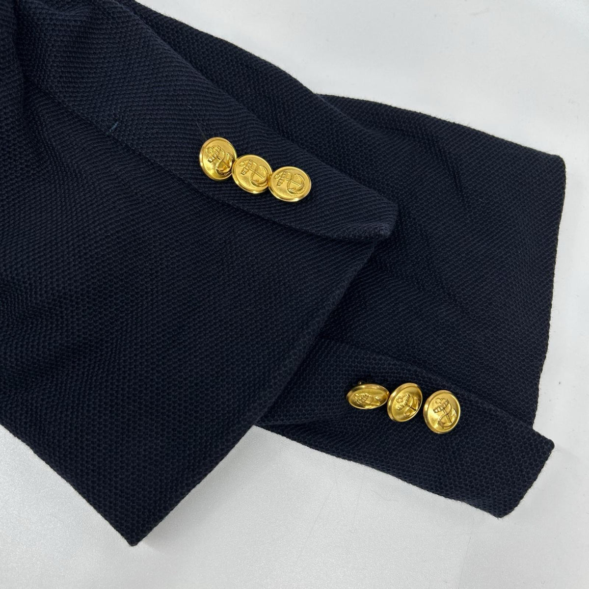 TOMORROWLAND PILGRIM Navy DB Jersey Basket Blazer Jacket Size 52