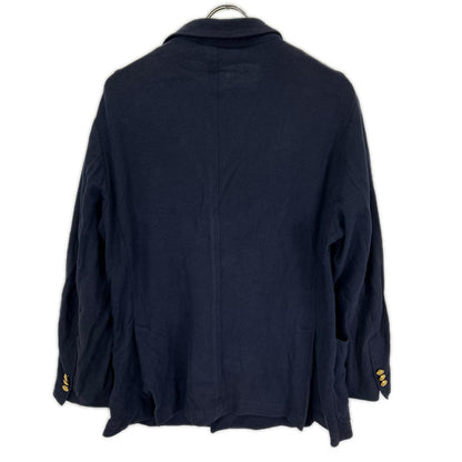 TOMORROWLAND PILGRIM Navy DB Jersey Basket Blazer Jacket Size 52