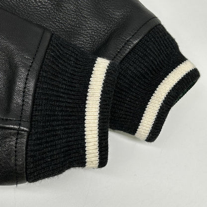 Lacoste Black Teddy Collage Wool Jacket Size 180