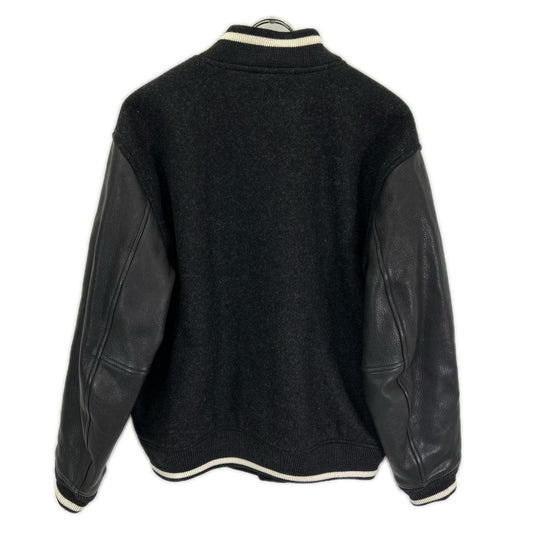 Lacoste Black Teddy Collage Wool Jacket Size 180
