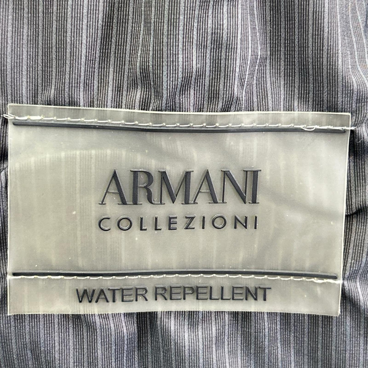 ARMANICOLLEZIONI Pinstripe Zip-Up Blazer Gray Jacket Size 50