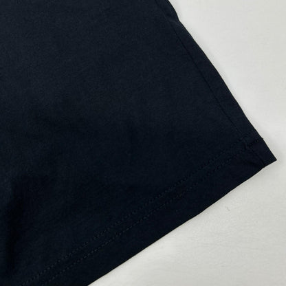 PRADA UJM493 Triangle Logo V-Neck T-Shirt Navy