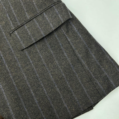 UNIVERSAL LANGUAGE Canonico Wool Suit Brown Size 48
