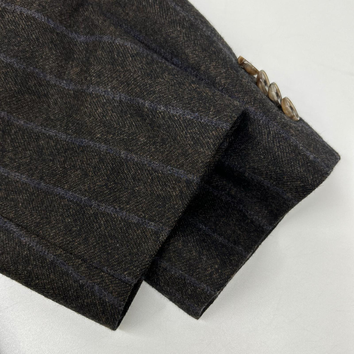UNIVERSAL LANGUAGE Canonico Wool Suit Brown Size 48