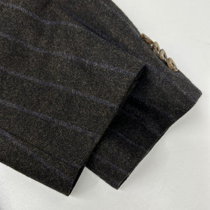 UNIVERSAL LANGUAGE Canonico Wool Suit Brown Size 48