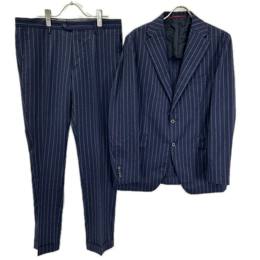 TAGLIATORE Navy Wool Single-Breasted Suit Size 48