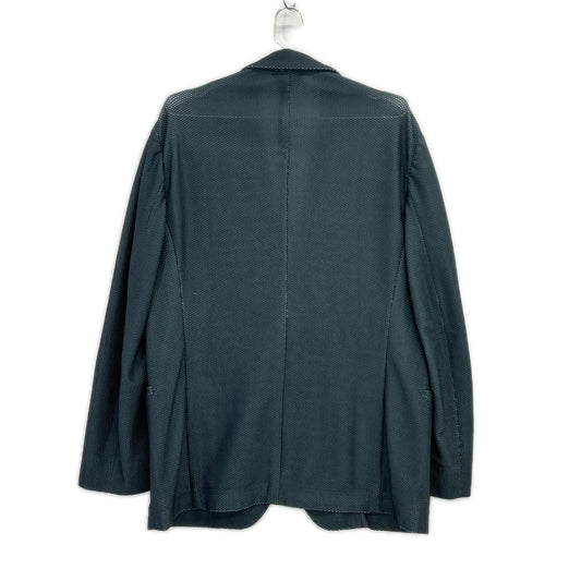 GIORGIOARMANI Dark Green Stretch Tailored Blazer Size 52