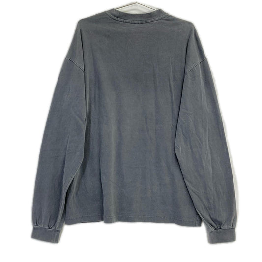 WE11DONE White Doodle Long-Sleeved T-Shirt Gray Size S