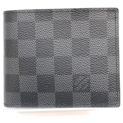 LOUIS VUITTON Damier Graphite Portefeuille Wallet Black
