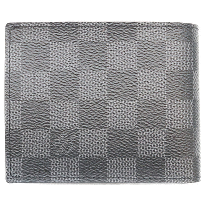 LOUIS VUITTON Damier Graphite Portefeuille Wallet Black