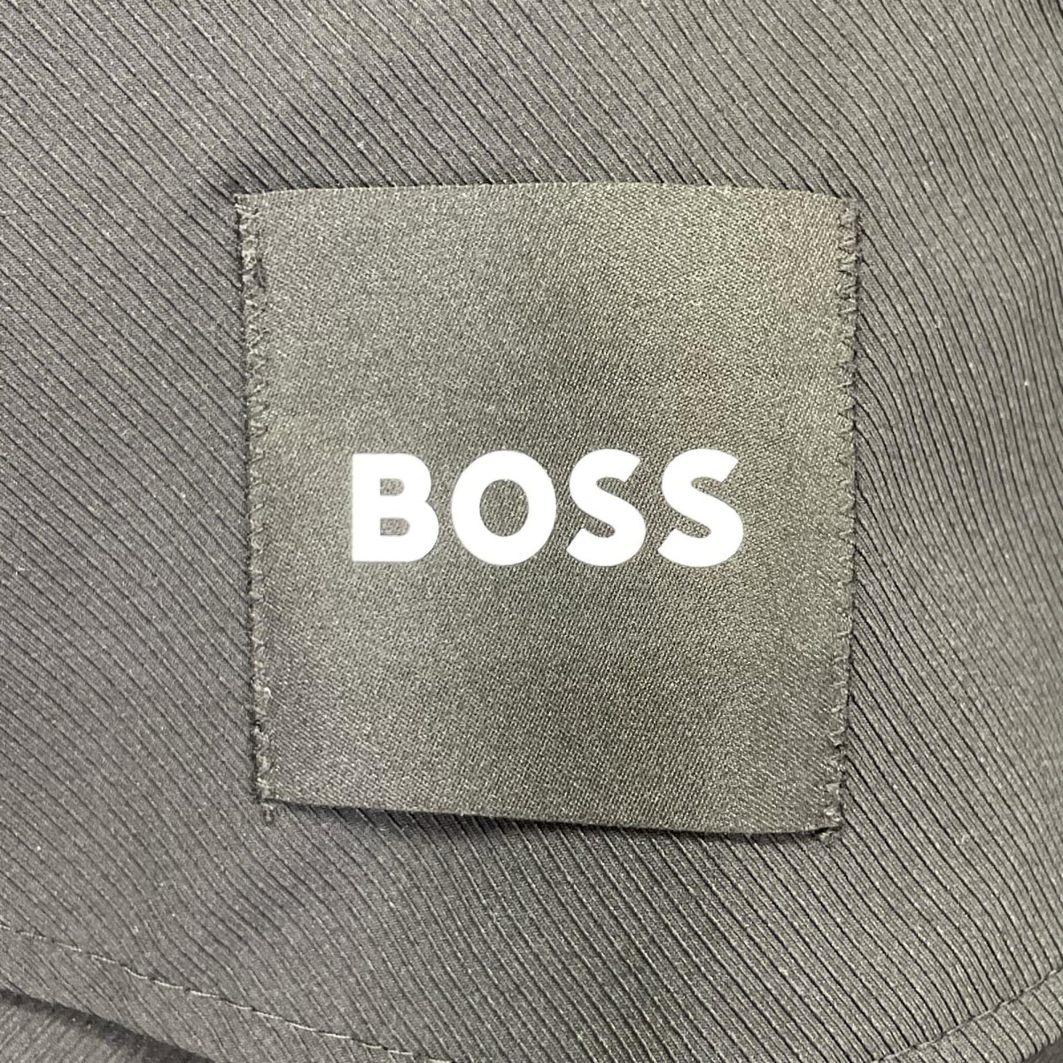 BOSS Slim Fit Cotton Pants Black Size 46