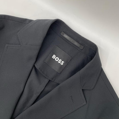 BOSS Slim Fit Cotton Pants Black Size 46