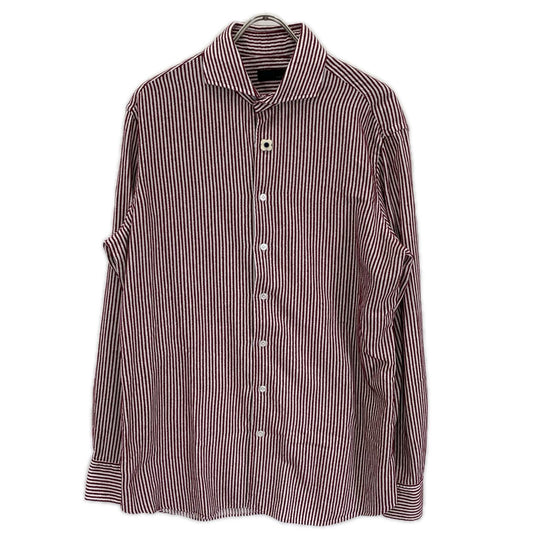 IEW x LARDINI Cotton Stripe Oversized Shirt Red/White Size 41