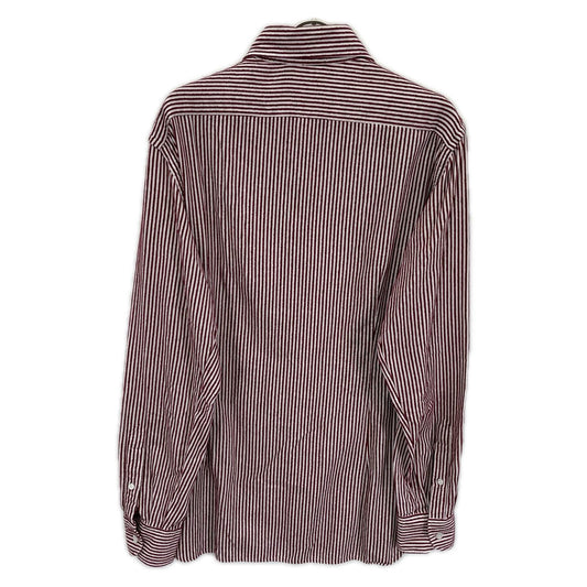 IEW x LARDINI Cotton Stripe Oversized Shirt Red/White Size 41
