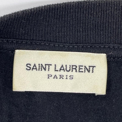SAINT LAURENT PARIS No Smoking Lip T-Shirt Black Size XS