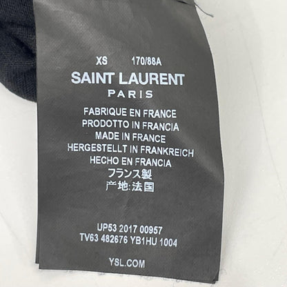 SAINT LAURENT PARIS No Smoking Lip T-Shirt Black Size XS
