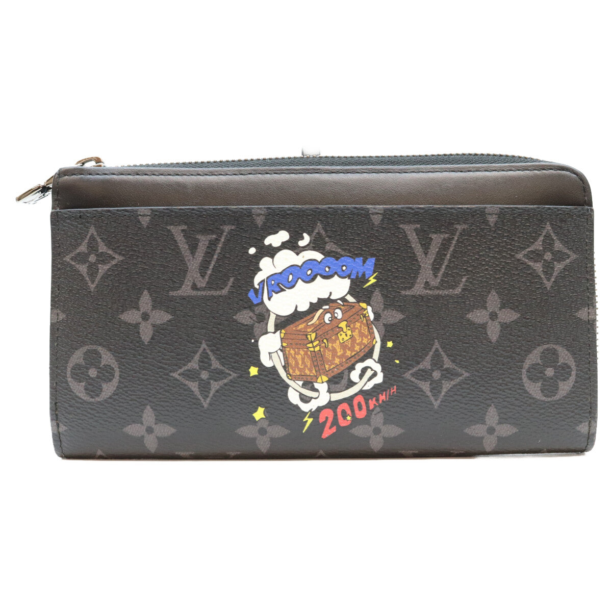 LOUIS VUITTON Monogram Eclipse Zippy Dragonne Wallet