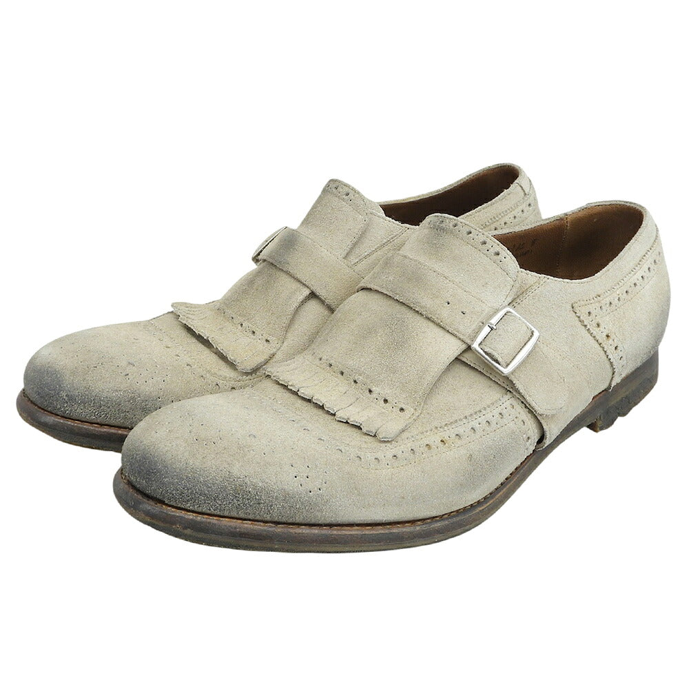 Church's Shanghai Suede Monk Strap Shoes Size UK 8