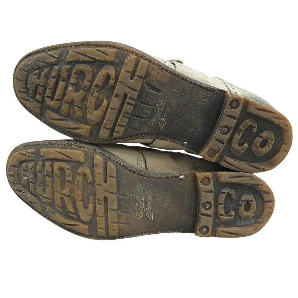 Church's Shanghai Suede Monk Strap Shoes Size UK 8