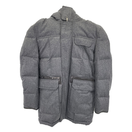 E.MARINELLA x Sealup Charcoal Wool Down Jacket Size 48