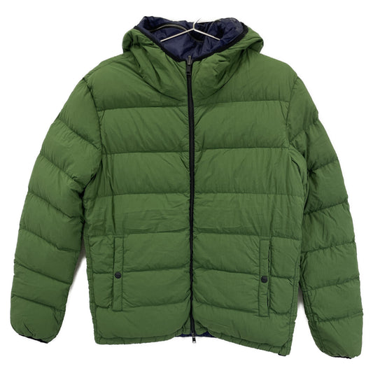 HERNO Green PI0601U Reversible Nylon Down Jacket Size 48