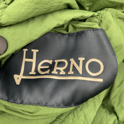 HERNO Green PI0601U Reversible Nylon Down Jacket Size 48