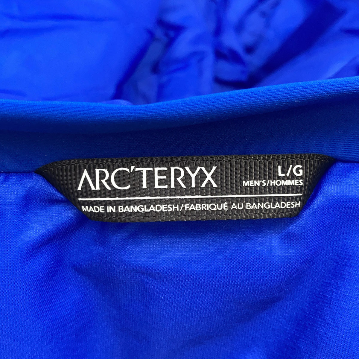 ARC'TERYX Blue ATOM SV HOODY Nylon Jacket Size L