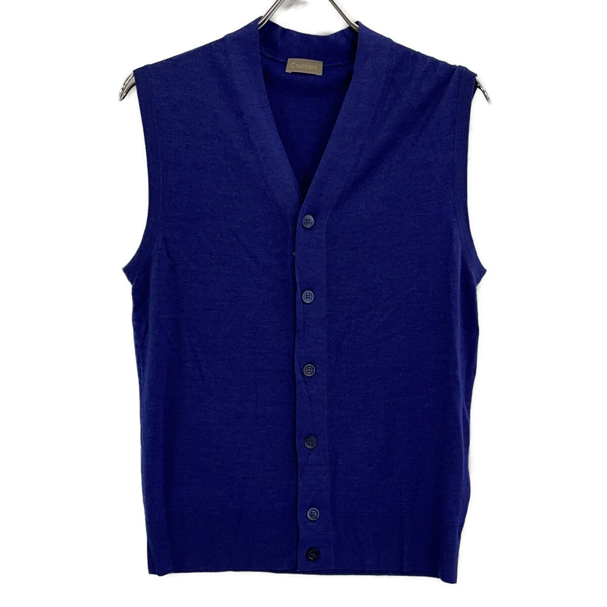Cruciani Purple Cashmere Silk Knit Vest Size 46