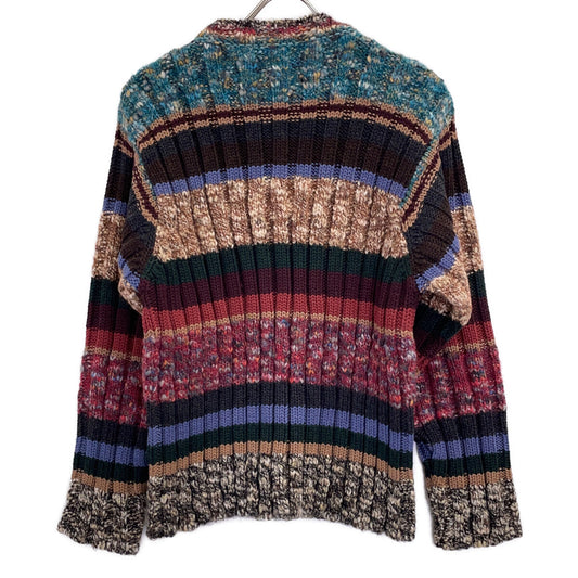 DOLCE&GABBANA Multi-color Striped Wool Sweater Size 46