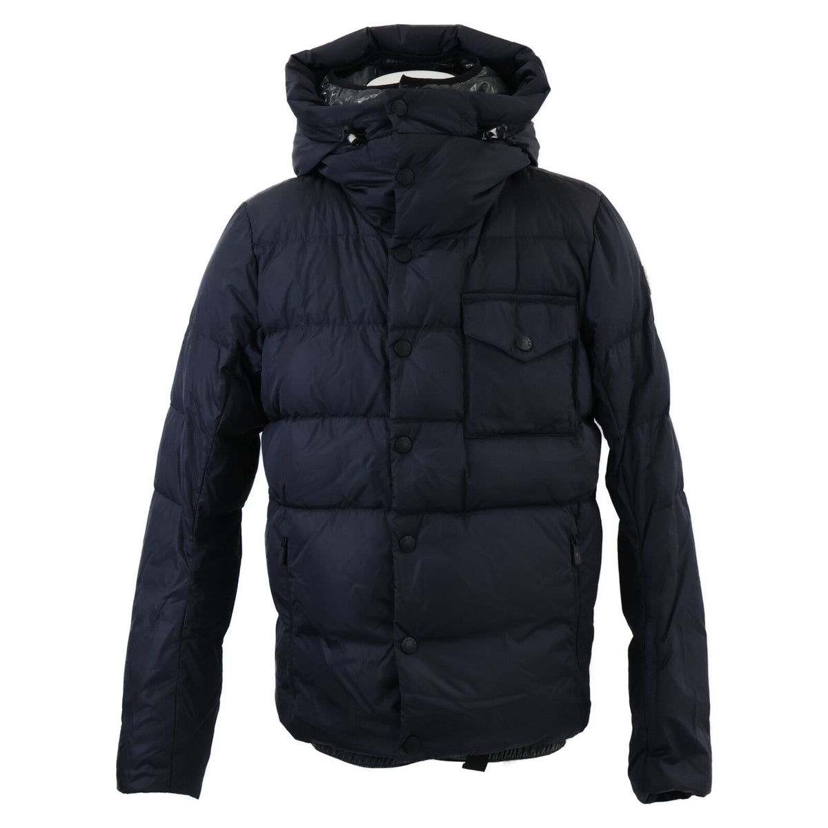 MONCLER GRENOBLE EGGSTOCK Nylon Down Jacket Navy Size 2
