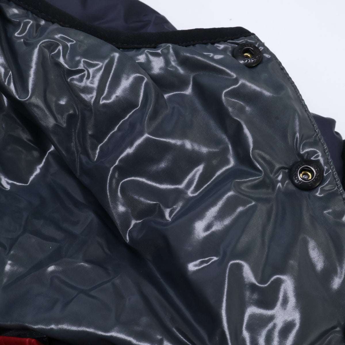MONCLER GRENOBLE EGGSTOCK Nylon Down Jacket Navy Size 2