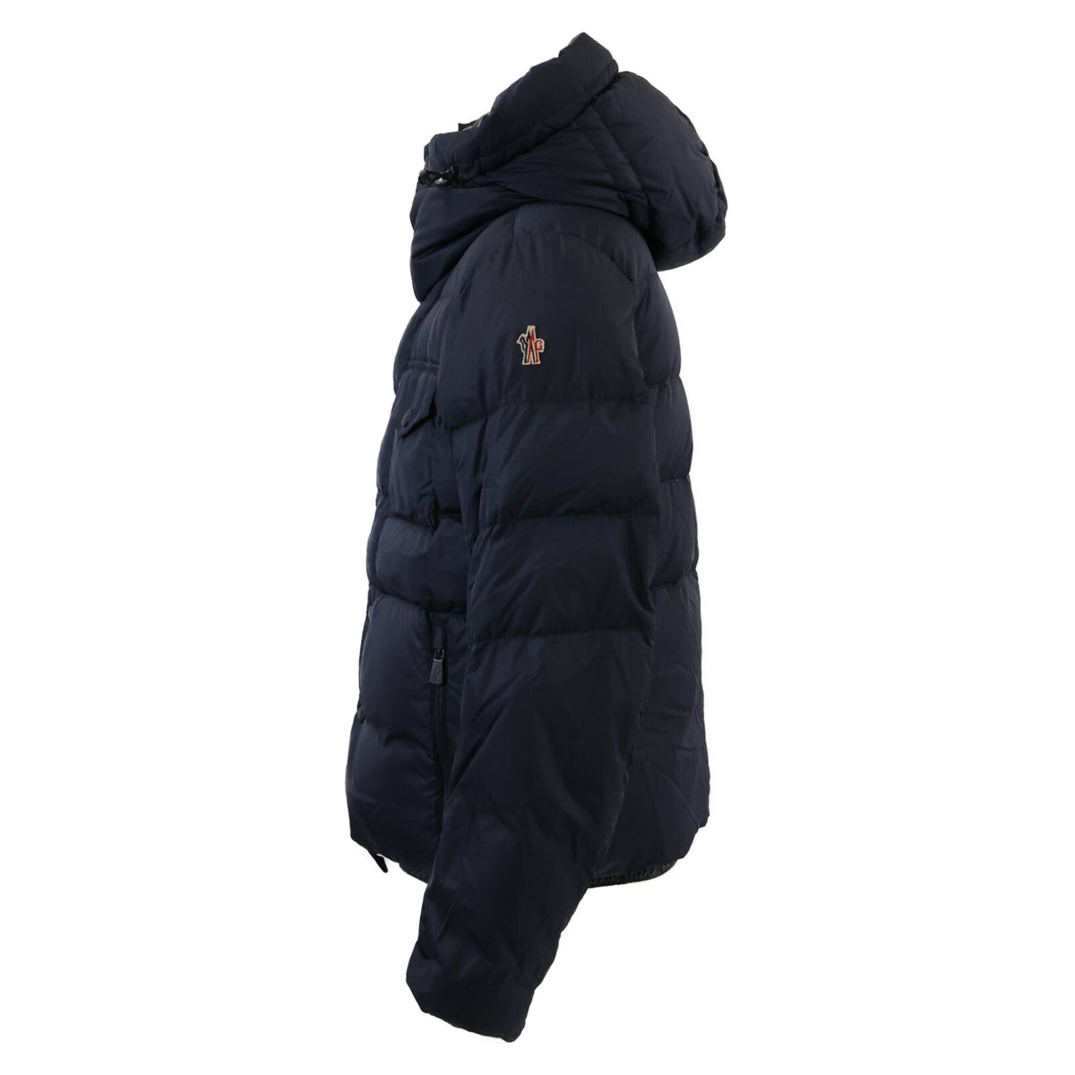 MONCLER GRENOBLE EGGSTOCK Nylon Down Jacket Navy Size 2