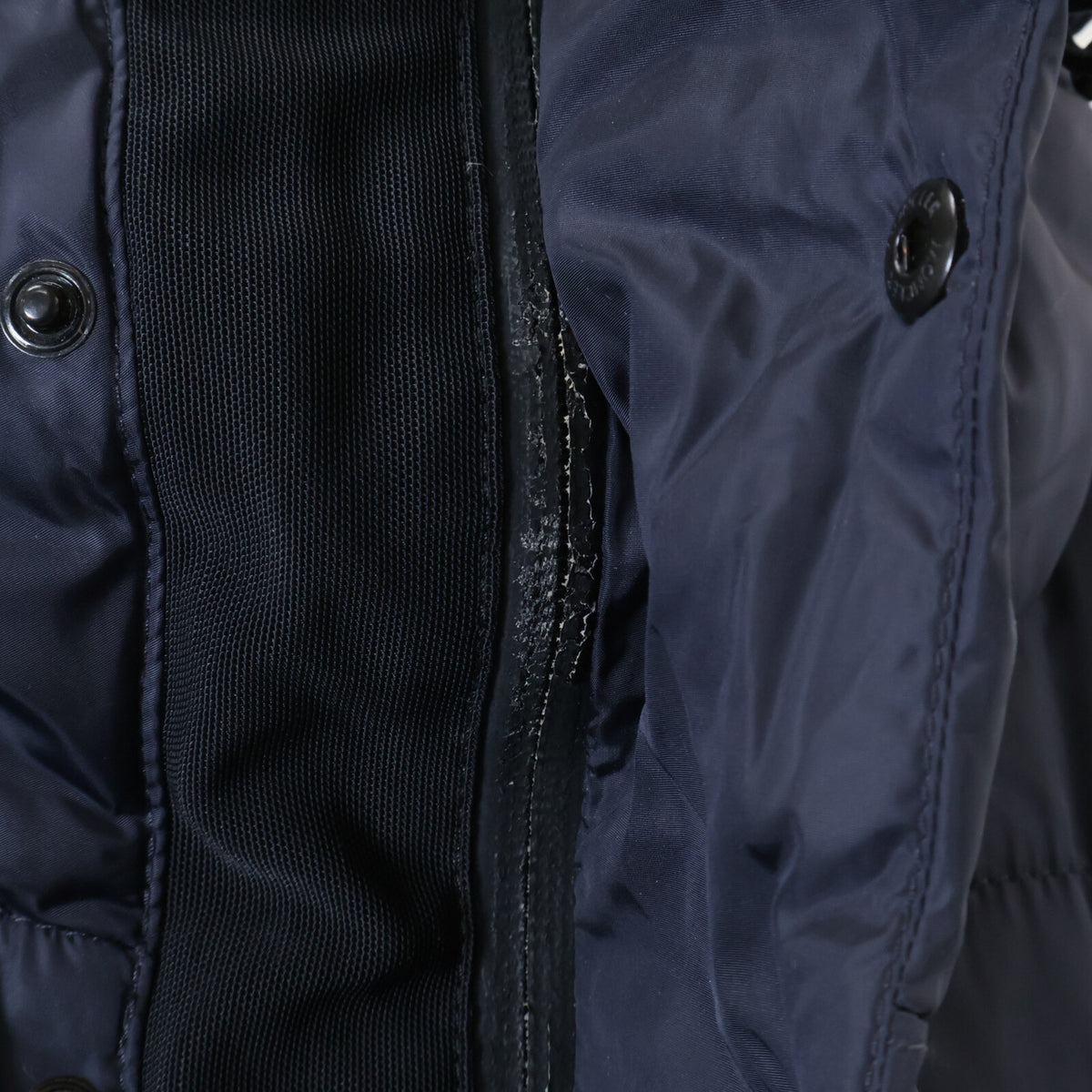MONCLER GRENOBLE EGGSTOCK Nylon Down Jacket Navy Size 2