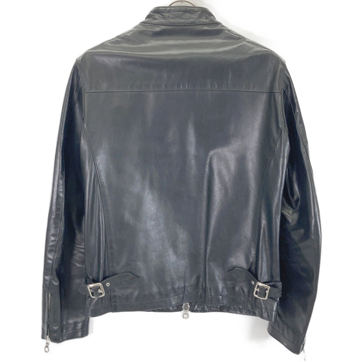 Cinquanta H-502 Horse Leather Single Jacket Black Size 44