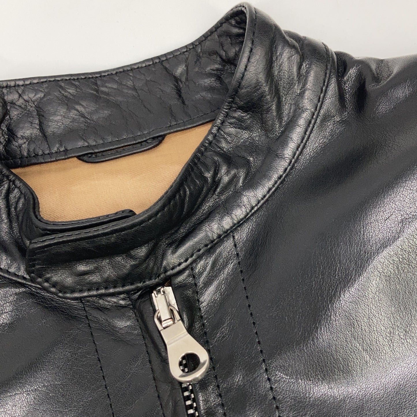 Cinquanta H-502 Horse Leather Single Jacket Black Size 44