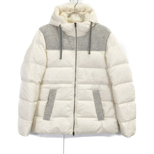 HERNO White GLOBE Down Jacket Size 48