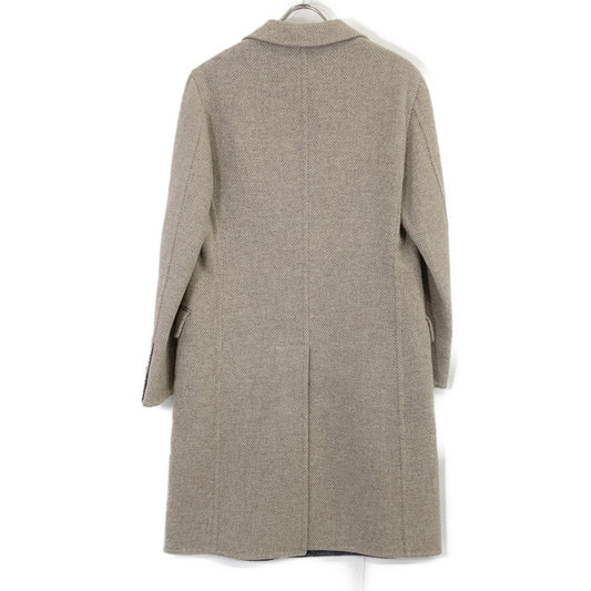 Belvest Beige Wool Chester Coat Size 46