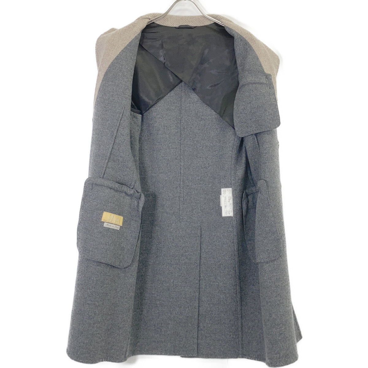 Belvest Beige Wool Chester Coat Size 46