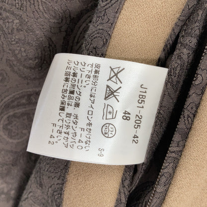 PaulStuart Beige Belted Wool Bal Collar Coat Size 48