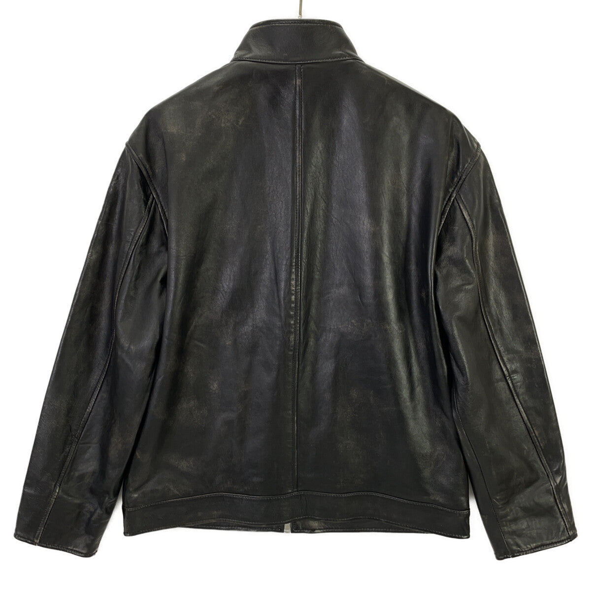 BRD- Basic Leather Vintage Black Jacket Size MAX