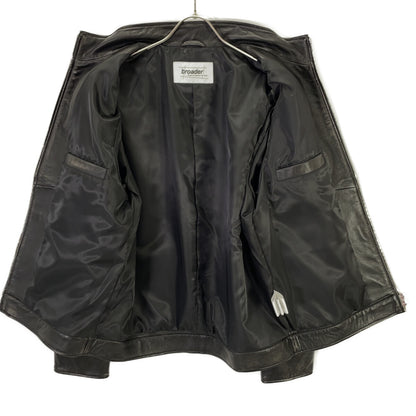 BRD- Basic Leather Vintage Black Jacket Size MAX