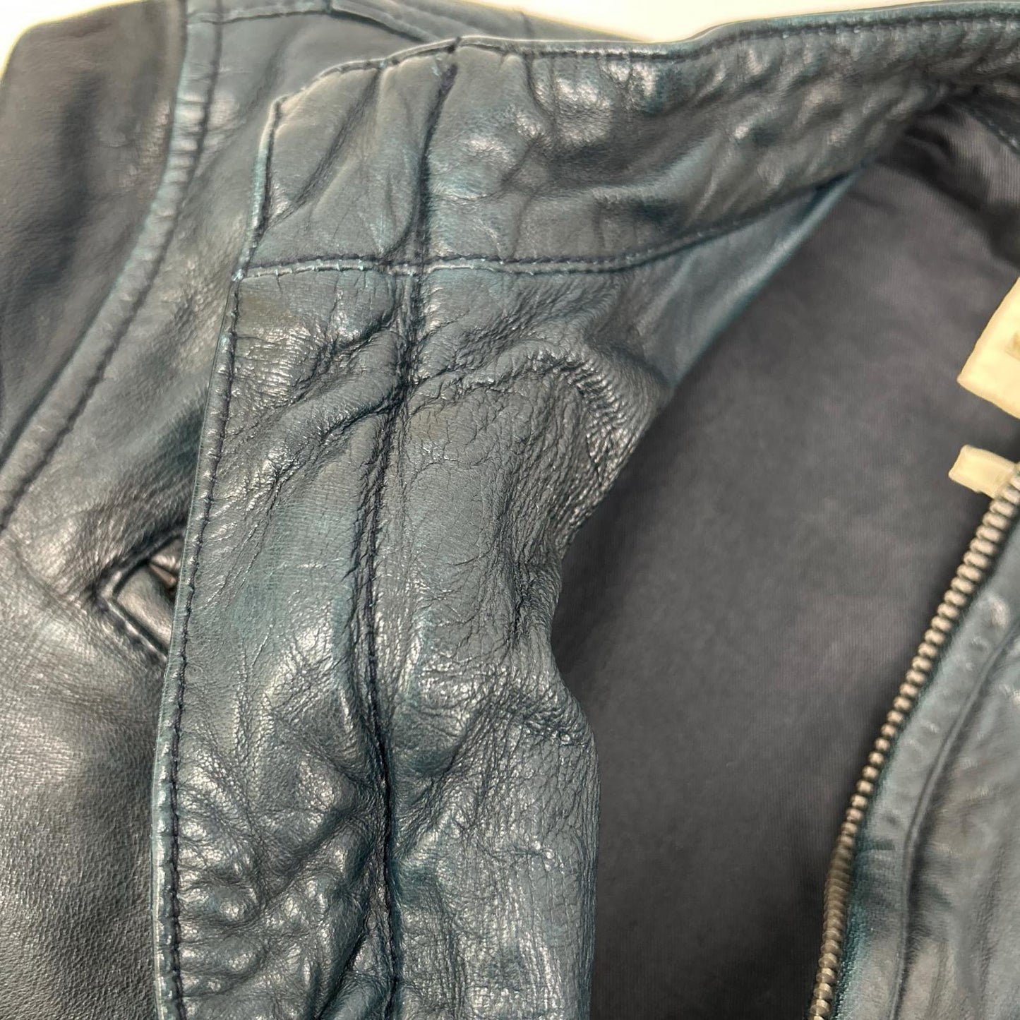 LEVI'S MADE&CRAFTED Indigo Lamb Leather Jacket Size 1