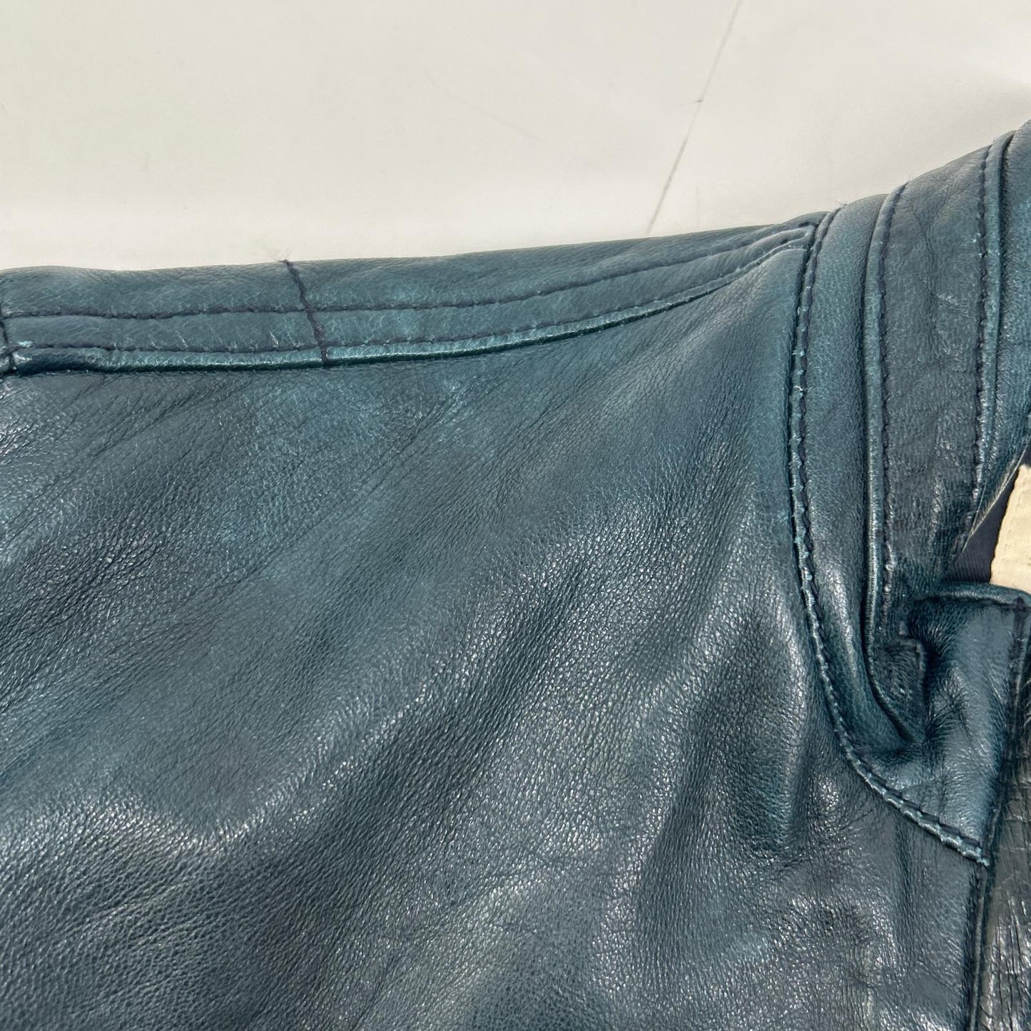 LEVI'S MADE&CRAFTED Indigo Lamb Leather Jacket Size 1