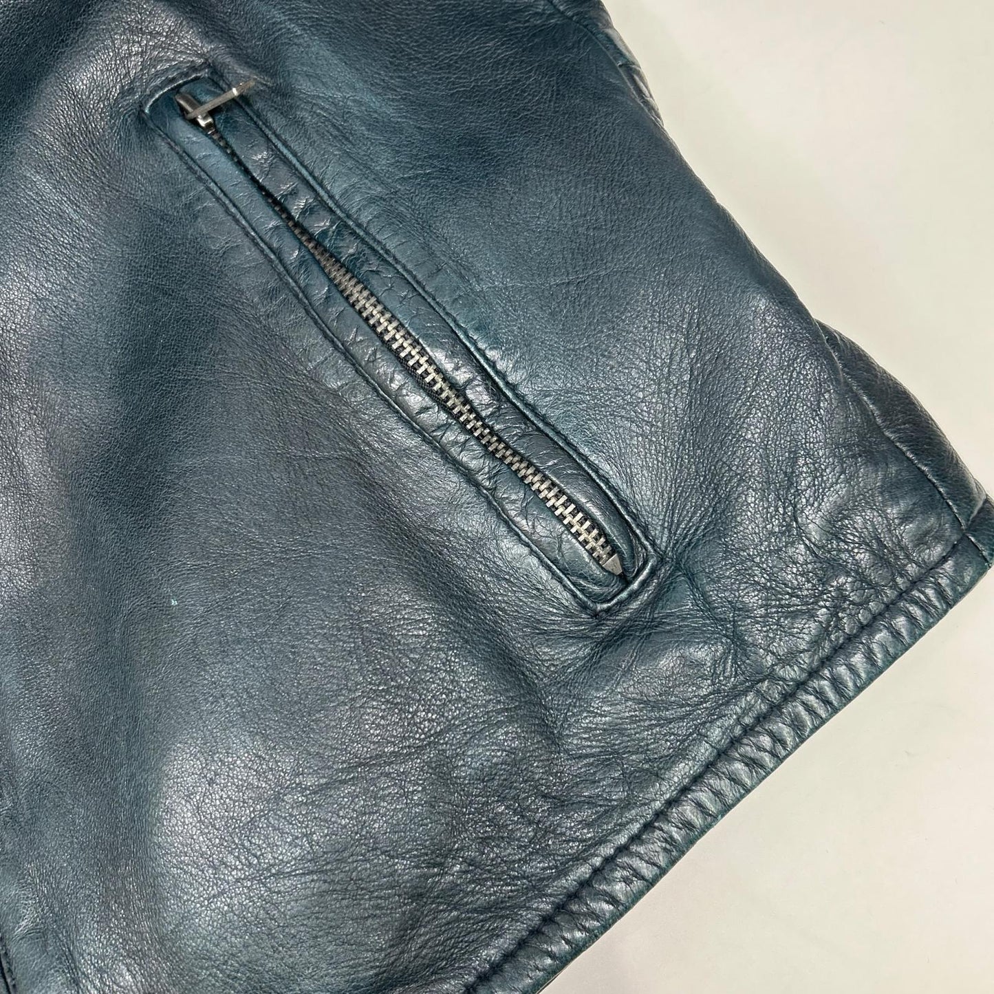 LEVI'S MADE&CRAFTED Indigo Lamb Leather Jacket Size 1