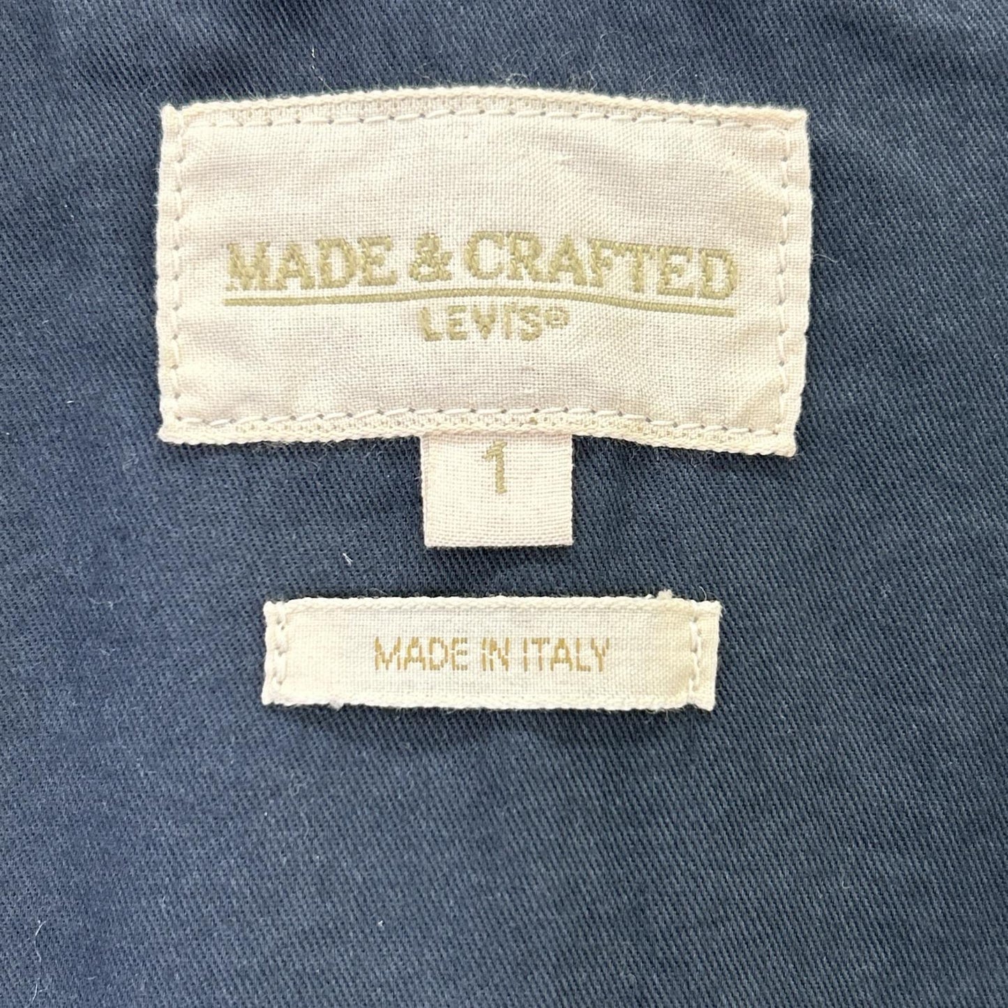 LEVI'S MADE&CRAFTED Indigo Lamb Leather Jacket Size 1