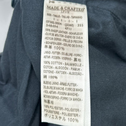 LEVI'S MADE&CRAFTED Indigo Lamb Leather Jacket Size 1