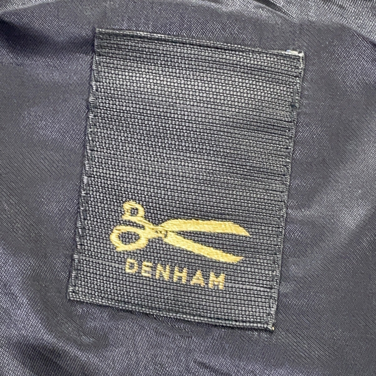 DENHAM DRIFTER Black Lamb Leather Single Rider Jacket Size S